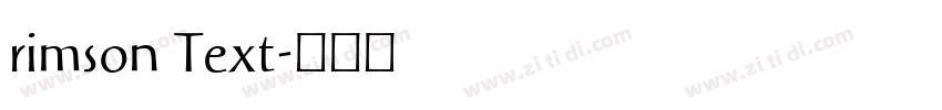 rimson Text字体转换